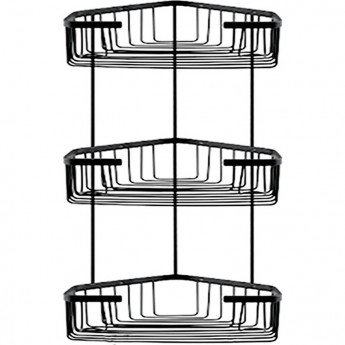 Полка FRAP F351-26 3-ярусная угловая, черный