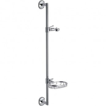 Штанга для душа FRAP F8005 с мыльницей хром Штанга для душа FRAP F8005 с мыльницей хром