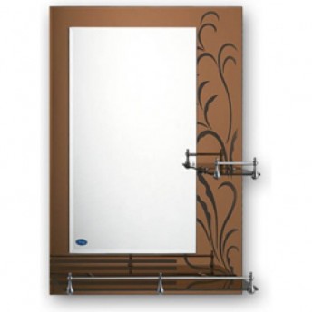 Зеркало FRAP F685 с полкой, 700х500 мм, с рисунком Зеркало FRAP F685 с полкой, 700х500 мм, с рисунком