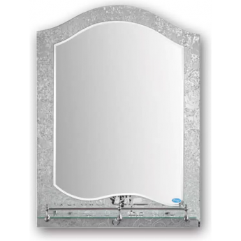 Зеркало FRAP F691 с полкой, 700х500 мм, серый рисунок Зеркало FRAP F691 с полкой, 700х500 мм, серый рисунок